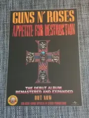 GUNS N ROSES - APPETITE FOR DESTRUCTION 2018 - LAMINATED PROMOTIONAL POSTER