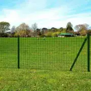 Green Euro Fence Steel 25m for Garden Dog Animal Enclosure