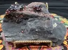 Natural Large Beautiful GARNET On Sphalerite Crystal Specimen 882 Grams USSeller