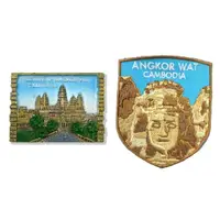在飛比找momo購物網優惠-【A-ONE 匯旺】柬埔寨吳哥窟紀念品磁鐵+柬埔寨 吳哥窟 