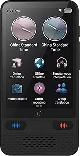 Labymos Portable Language Translator Device with 138 Languages Voice Translating Offline Translation Simultaneous Interpretation Support Voice Video Text/Photo Translate with Unit Conversion and