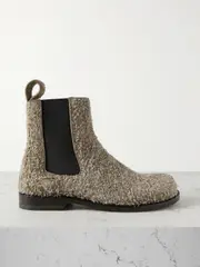 [LOEWE] LOEWE - Brushed Suede Chelsea Boots - Gray green - IT41 IT 41 Green