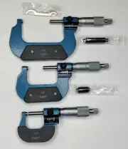 digit micrometer outside gauge 0 - 3 in iGaging caliper 0-1". 1-2", 2-3"