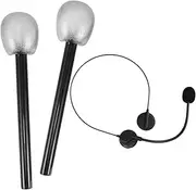 Realistic Foam Microphone Props 1 Set Fake Microphone Toys for Boys and Girls Party Decoration Stage Performances Birthdays School Events