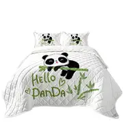 Hello Kids form an Adorable Little Panda Coverlet