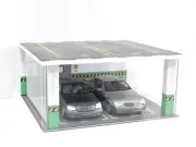 Acrylic model car display case with LED lighting 1:18 scale Underground parking