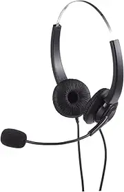 Headset with Noise Reduction Mic Comfortable Over Ear Headphones for Meetings Learning and Gaming Durable and Materials Skin Friendly Ear Pads