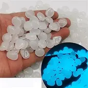 Glow in The Dark Rocks - 1200pcs Luminous Stone Glow Pebbles for Garden, Luminous Pebbles for Walkways Outdoor Decor, Decorative Stones Glow in The Dark Rocks (Color : White)