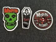 Lot (3) MISFITS 1 3/8" to 3" Band Logo STICKERS Fiend FREE SHIP! DANZIG FAST