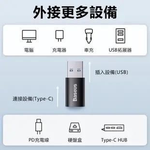 倍思Baseus 3.1版 轉接頭 蘋果15可充電 2.0版 轉接頭 USB Type-C Micro 手機 電腦 車充