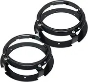 Car Headlight Brackets Headlight Mount Bracket 5 3/4" 5.75 Inch Headlight Bracket Kit Fit for Cars Ring Mount Brackets for 5.75 Inch Headlights(2PCS Black)