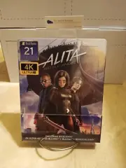 Alita Battle Angel 3D 4K 1/4 Slip SteelBook Blu-ray 2019 Film Arena Black Barons