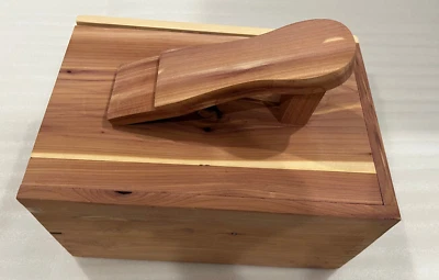 NEW Cedar Wood Storage Box & Shoe Valet - NO CONTENT INCLUDED