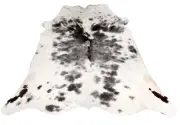 Medium Luxury Black & White Cowhide Rug Unique Patterns & Timeless Look