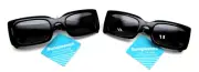 2 Pack Women's Black Sunglasses FF 22 03 BLK FWG 100% UV Protection