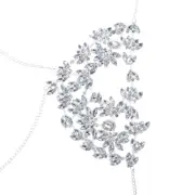 Gothic Crystal for Rhinestone Half Face Cover Luxury Gleaming Mask for Women Gir
