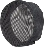 [TOGEVAL] Cotton Chef Beanie for Adults Breathable Hat Mesh Top Stylish Kitchen Hat Grey