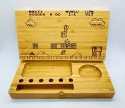 Retro super Mario laser engraved magnet back flip style rolling tray gift
