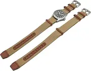 [Generico] Nato G10 Khaki Field Watch Strap Compatible with Hamilton Military Leather Nylon 20 22 mm Green Black Sand Blue Grey Vintage, 22mm