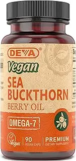 Deva Vegan Sea Buckthorn, Berry Oil, 90 count