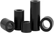 100Pcs Black Nylon Plastic Isolation Column Through The Column Insulation Gasket Hard Spaced Thick Pad Cylinder M5.2(5.2x7x12mm 100Pc)