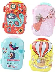 [Totority] 4pcs Abs Plastic Portable Travel Case Mini Luggage Tinplate Suitcase Tinplate Portable Suitcase
