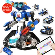 Robot J Smart Building Kit Programmable RC Robot Tank Coding Game for Kids 7-12