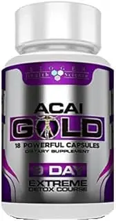 Biogen Health Science ACAI GOLD : Extreme Detox Course : Maximum Strength & Fast Acting – Supports Liver Cleansing & Detoxification (9 Day Supply)