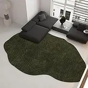 Irregular Living Room Carpet Large Size Soft Velvet Floor Mat Dark Blue Carpets Style Home Decoration Rug Brown,FQ2128,ED,A,180x250cm