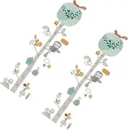 UPKOCH 1Set Animal Design Growth Chart Wall Decal Self Adhesive Height Sticker for Nursery Bedroom Decor Durable Material Cartoon Pattern for Rooms