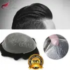 Mens Toupee Ultra Thin Skin Invisible Poly PU Wig 0.04mm Human Hairpiece for Men