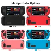 For Steam Deck Shockproof Silicone Protective Cover Case with 2 Thumb Grips