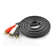 Audio Video Cables 2 Pack 1.5M 3.5Mm To Rca Male Aux Stereo Long Auxiliary Hi Fi Adapter Cables & Adapters