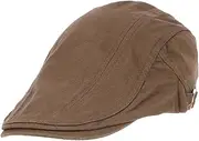 [DEARMAMY] Men's Beret Cap Newsboy Hat Cotton Beanie for Men Stylish Beret Hat for Everyday Wear Khaki