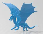 Green Dragon Young Chromatic Mini - DND - Pathfinder - Dungeons & Dragons - RPG