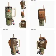 Post Malone Camo Multicam Stanley 40oz Cup With Leather Pouch Belt Unopened