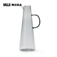 在飛比找PChome24h購物優惠-玻璃花瓶/水瓶型.灰灰色【MUJI 無印良品】