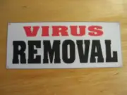 VIRUS REMOVAL Banner Sign