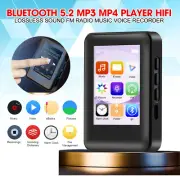 Bluetooth 5.2 MP3MP4 Player HiFi Lossless Sound FM Radio Music Voice Recorder Qc