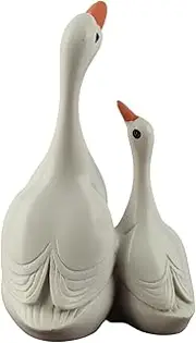 Garden Ornaments,Lifelike Mother Duck and Ducklings Resin Statue Mini Landscape Resin Crafts Ornament Home Decoration