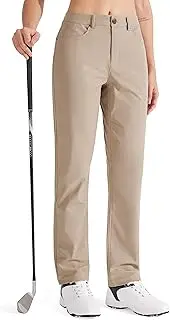 [Libin] Womens Dress Pants 29" 31" Stretch Straight Leg Work Slacks Office Business Casual Golf Pants for Travel Lightweight