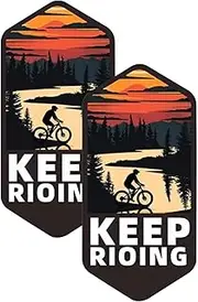 Cycling Decals - Waterproof Computer Stickers,Waterproof Mountain Cycling Stickers, Decorative Decals for Water Bottle, Suitcase, Laptop Decals