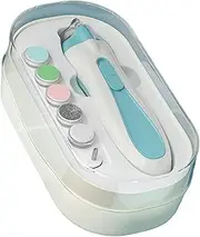 Electric Baby Nail File, LED Light Nail Grinder, 13.7x3.8x3.3cm, Anti-Pinch Manicure Kit, Safe Battery Powered Trimmer, Gentle Care Set for Child, Newborns Travel Grooming