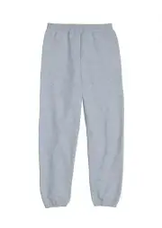 HANES Youth Boys Size L Cinch Leg Fleece Sweatpants Ecosmart • Light Steel