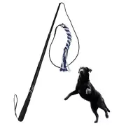 Flirt Pole Interactive Dog Toys Teaser Wand for Chase adn Tug of War Toy