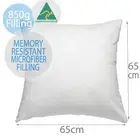 AUS MADE PREMIUM MEMORY RESISTANT EUROPEAN PILLOW CUSHION INSERT 65x65cm