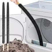 2 Pack Dryer Vent Cleaner Kit Clothes Dryer Lint Brush Vent Trap Cleaner Home Essentials Long Flexible Refrigerator Coil Brush Vacuum Brush
