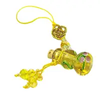 在飛比找momo購物網優惠-【十方佛教文物】葫蘆寶瓶黃琉璃掛飾