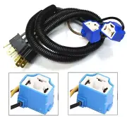 Extension Wire Ceramic A H6024 Two Harness Head Light Bulb Adapter Replacement (for: Mazda)
