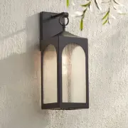 Tyne Modern Outdoor Wall Light Fixture Bronze Lantern 20 1/2" for Exterior Barn